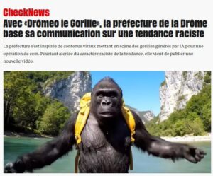 Un gorille artificiel provoque un scandale dans l’administration française