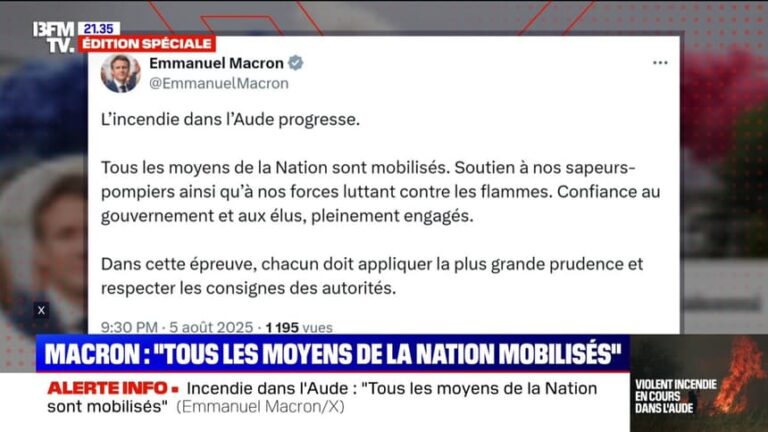 Incendie dévastateur en Aude : Macron condamné pour son inaction et la négligence de l’État français