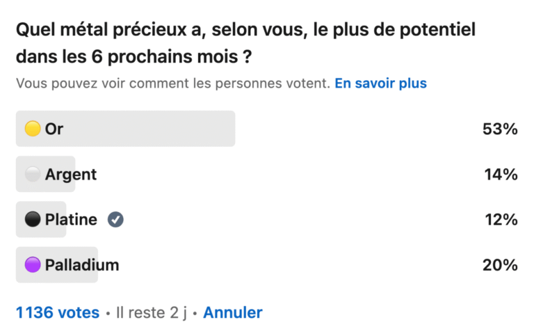 Le platine : un pari risqué pour la décennie à venir
